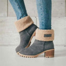 Bota Feminina de Inverno Forrada em Lã Ferrazi
