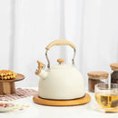 Chaleira Moderna com Cabo de Madeira em Inox Ferrazi