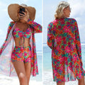 Conjunto Biquíni 3 Peças com Saída de Praia Kimono Ferrazi