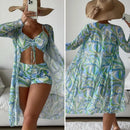 Conjunto Biquíni 3 Peças com Saída de Praia Kimono Ferrazi
