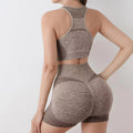 Conjunto Esportivo Feminino Top e Short sem Costura Ferrazi
