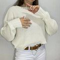 Cropped Feminino Fang com Manga Longa para Inverno Ferrazi