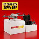 (50% OFF - OFERTA RELÂMPAGO) Drone Tático SkyHawk Dual™ (Câmera Dupla 1080p) + MALETA E ACESSÓRIOS