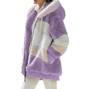 Jaqueta Feminina de Inverno Peluciada com Capuz Ferrazi