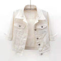 Jaqueta Jeans Feminina Curta Casual Ferrazi