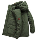 Jaqueta Masculina de Inverno com Capuz Forrada com Lã Ferrazi