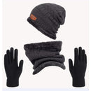 Kit Inverno Completo Unissex Touca de Frio com Gola Forrada e Luva Ferrazi