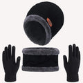 Kit Inverno Completo Unissex Touca de Frio com Gola Forrada e Luva Ferrazi