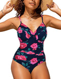 Maiô Feminino de Praia Estampado com Decote em V Ferrazi