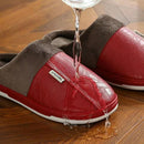 Pantufa Masculina de Couro Impermeável Antiderrapante para Inverno Ferrazi