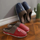 Pantufa Masculina de Couro Impermeável Antiderrapante para Inverno Ferrazi