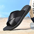Sandália Masculina Ergonômica de Couro Antiderrapante Ferrazi
