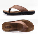 Sandália Masculina de Couro Antiderrapante Ferrazi