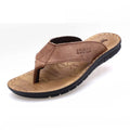 Sandália Masculina de Couro Antiderrapante Ferrazi