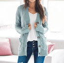 Suéter Cardigan Feminino De Tricô Ferrazi