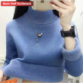Suéter Feminino de Inverno em Lã Forrado Ferrazi