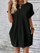 Vestido Feminino Básico com Bolso Lateral Ferrazi