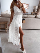 Vestido Feminino Longo de Renda c/Short Ferrazi