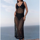Vestido Saída de Praia Feminino Longo em Crochê Rendado Ferrazi