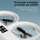 Drone DLI Neo com Câmera 4K para Crianças, Drone Mini a Controle Remoto com Função de Manutenção de Altitude e Modo Sem Cabeça, Auto-Rotação, Quadricóptero com Luz Azul, Proteção Completa das Hélices, 2 Baterias, 4 Hélices Substituíveis e Controle Remoto,